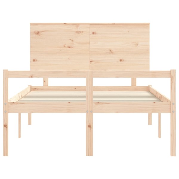 Cama para personas mayores con cabecero madera maciza 120x200cm Cama para personas mayores con cabecero madera maciza 120x200cm