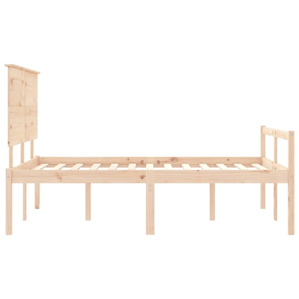 Cama para personas mayores con cabecero madera maciza 120x200cm Cama para personas mayores con cabecero madera maciza 120x200cm