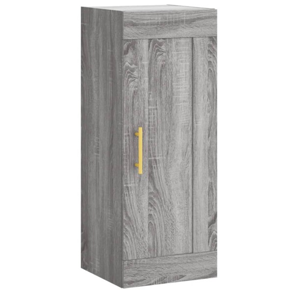 Aparador alto madera de ingeniería gris Sonoma 34,5x34x180 cm Aparador alto madera de ingeniería gris Sonoma 34,5x34x180 cm