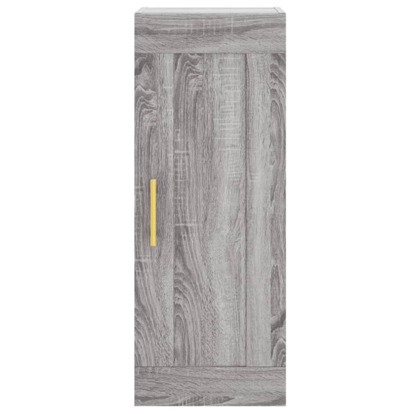 Aparador alto madera de ingeniería gris Sonoma 34,5x34x180 cm Aparador alto madera de ingeniería gris Sonoma 34,5x34x180 cm