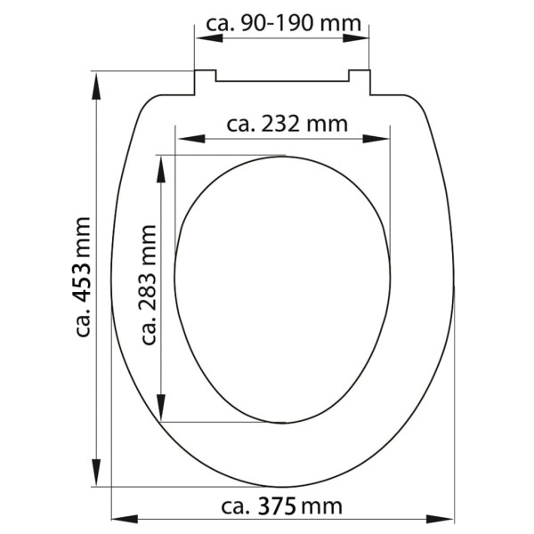 SCHÜTTE Asiento de WC duroplast con cierre suave estampado SCHÜTTE Asiento de WC duroplast con cierre suave estampado