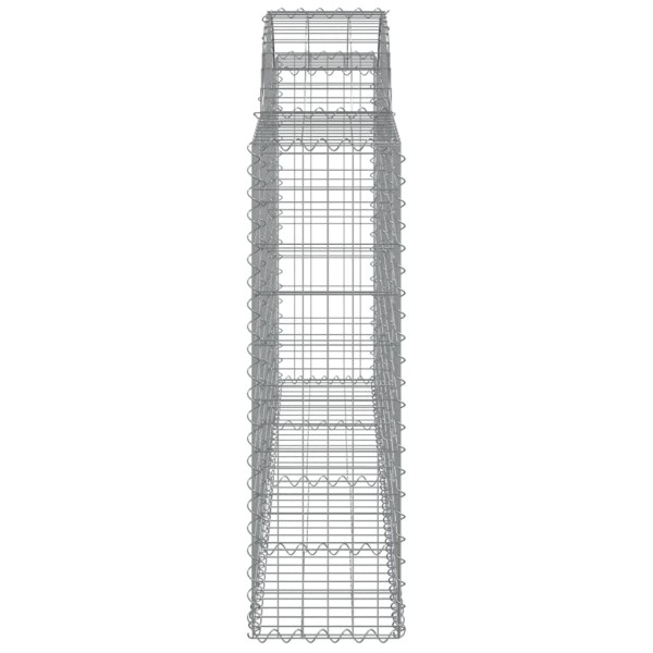 Cestas gaviones 14 uds forma de arco hierro 200x30x100/120 cm Cestas gaviones 14 uds forma de arco hierro 200x30x100/120 cm