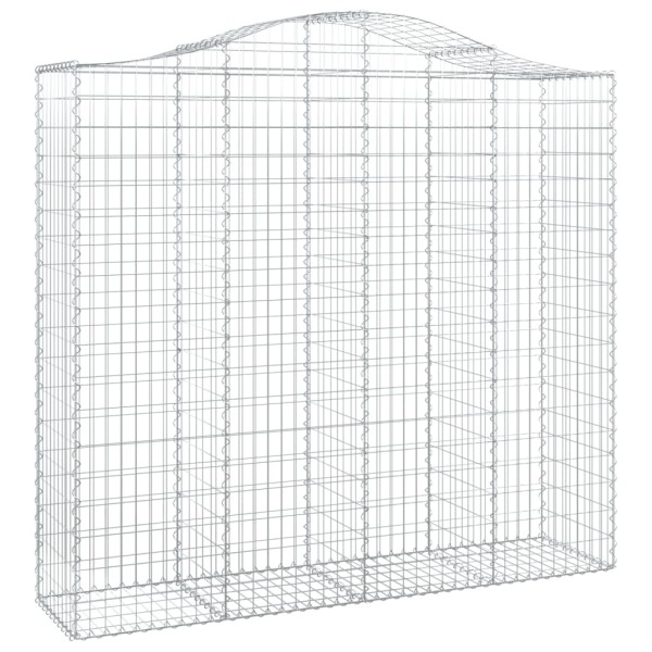 Cestas gaviones 12 uds forma de arco hierro 200x50x180/200 cm Cestas gaviones 12 uds forma de arco hierro 200x50x180/200 cm