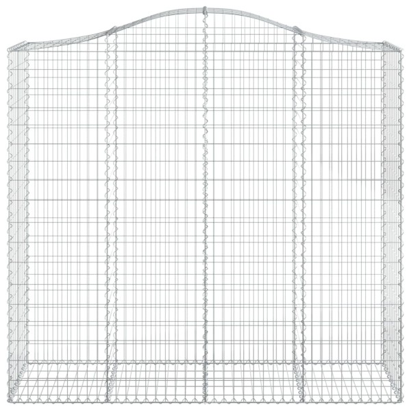 Cestas gaviones 12 uds forma de arco hierro 200x50x180/200 cm Cestas gaviones 12 uds forma de arco hierro 200x50x180/200 cm