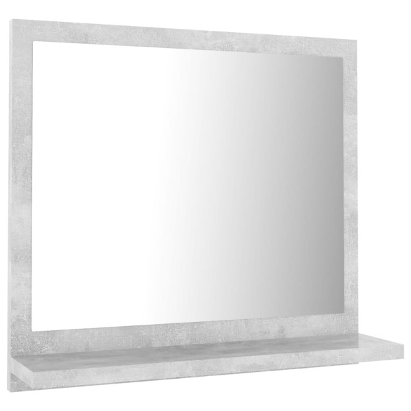 Espejo de baño madera contrachapada gris hormigón 40x10,5x37 cm Espejo de baño madera contrachapada gris hormigón 40x10,5x37 cm