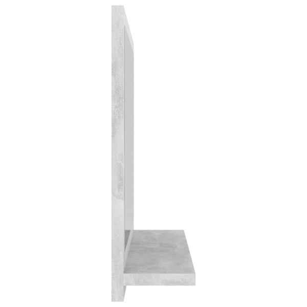 Espejo de baño madera contrachapada gris hormigón 40x10,5x37 cm Espejo de baño madera contrachapada gris hormigón 40x10,5x37 cm