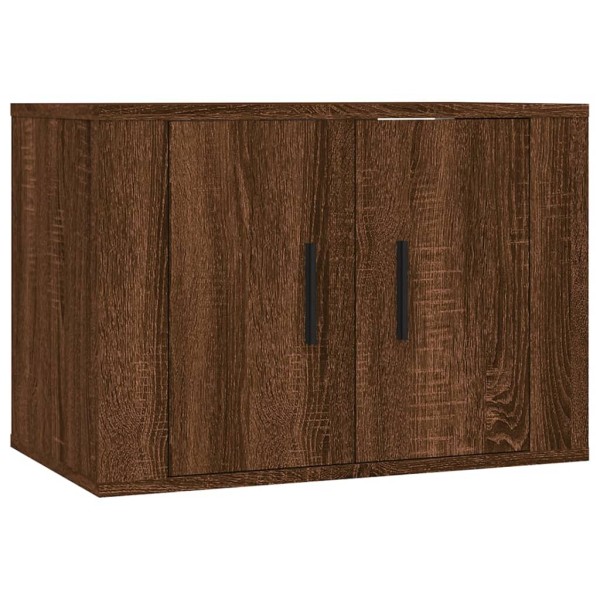 Muebles para TV de pared 2 uds roble marrón 57x34,5x40 cm Muebles para TV de pared 2 uds roble marrón 57x34,5x40 cm