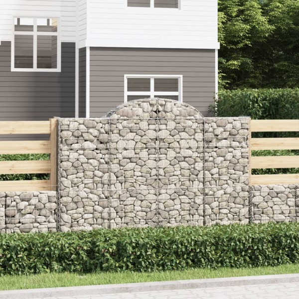 Cestas gaviones 20 uds forma de arco hierro 200x50x140/160 cm Cestas gaviones 20 uds forma de arco hierro 200x50x140/160 cm