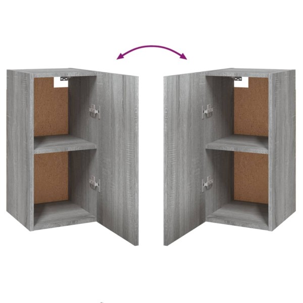 Mueble para TV 2 uds contrachapado gris Sonoma 30,5x30x60 cm Mueble para TV 2 uds contrachapado gris Sonoma 30,5x30x60 cm