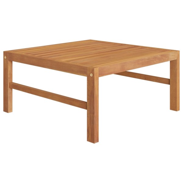 Set de muebles de jardín 8 pzas madera de teca y cojines crema Set de muebles de jardín 8 pzas madera de teca y cojines crema