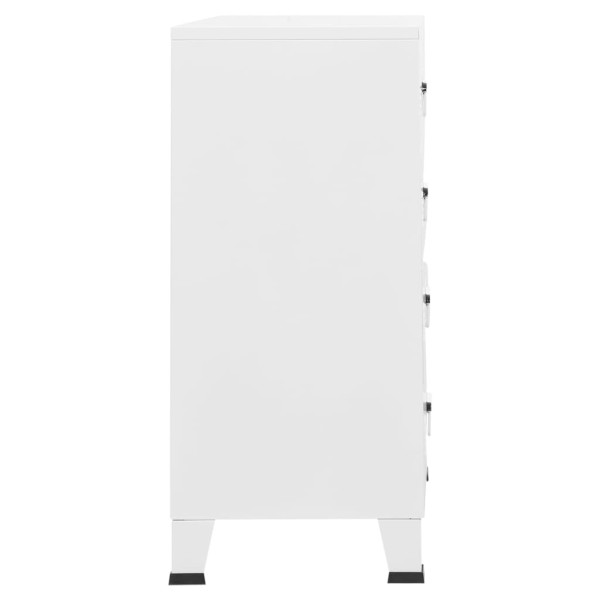 Cajoner industrial de metal blanca 78x40x93 cm Cajoner industrial de metal blanca 78x40x93 cm