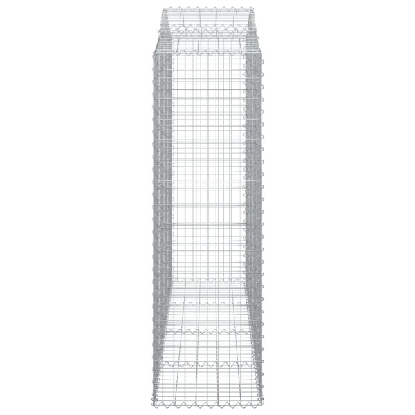 Cestas de gaviones 2 uds forma de arco hierro 200x50x160/180 cm Cestas de gaviones 2 uds forma de arco hierro 200x50x160/180 cm