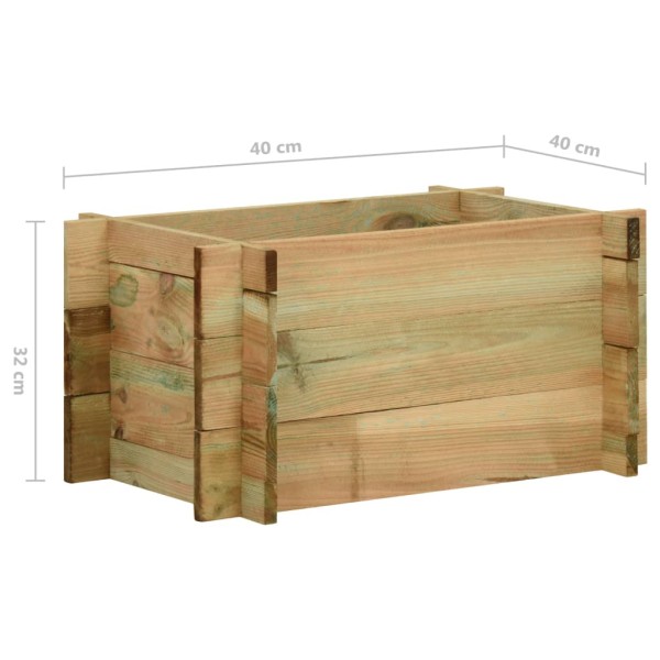 Jardinera de verduras madera pino impregnada 40 cm Jardinera de verduras madera pino impregnada 40 cm