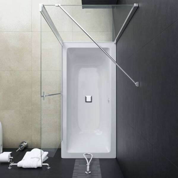 Mampara de ducha plegable ESG 120x68x130 cm Mampara de ducha plegable ESG 120x68x130 cm