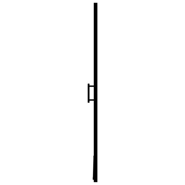 Puerta de ducha de vidrio templado negro 91x195 cm Puerta de ducha de vidrio templado negro 91x195 cm