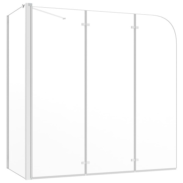 Mampara de ducha de vidrio templado transparente 120x69x130 cm Mampara de ducha de vidrio templado transparente 120x69x130 cm