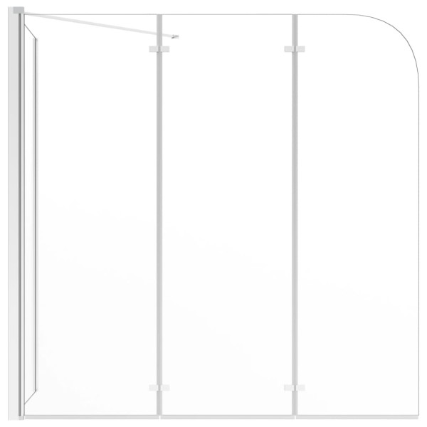 Mampara de ducha de vidrio templado transparente 120x69x130 cm Mampara de ducha de vidrio templado transparente 120x69x130 cm