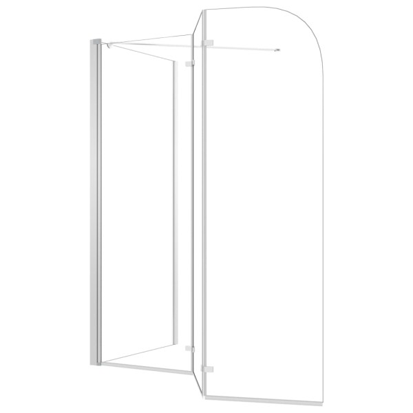 Mampara de ducha de vidrio templado transparente 120x69x130 cm Mampara de ducha de vidrio templado transparente 120x69x130 cm