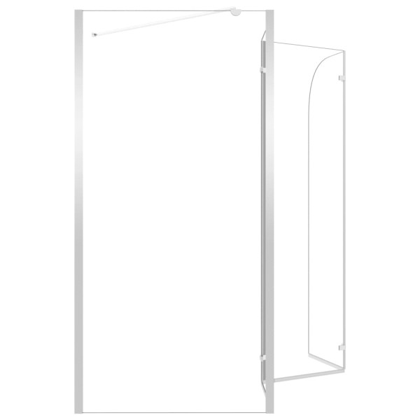Mampara de ducha de vidrio templado transparente 120x69x130 cm Mampara de ducha de vidrio templado transparente 120x69x130 cm