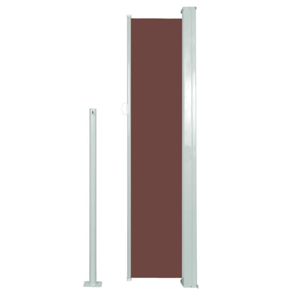 Toldo lateral retráctil 140x300 cm marrón Toldo lateral retráctil 140x300 cm marrón