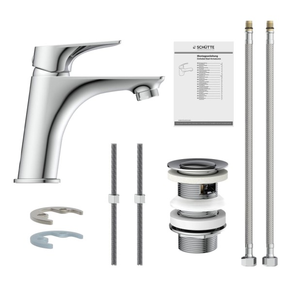 SCHÜTTE Grifo monomando de lavabo BOSTON cromado SCHÜTTE Grifo monomando de lavabo BOSTON cromado