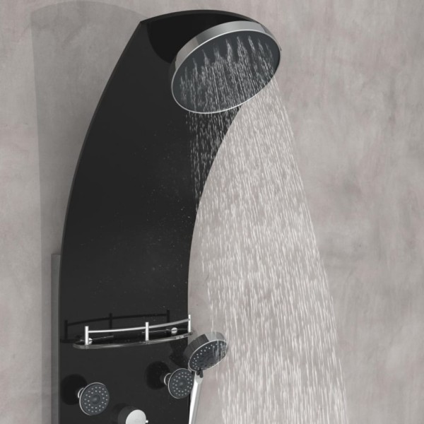 EISL Panel de ducha con grifo monomando KARIBIK negro EISL Panel de ducha con grifo monomando KARIBIK negro