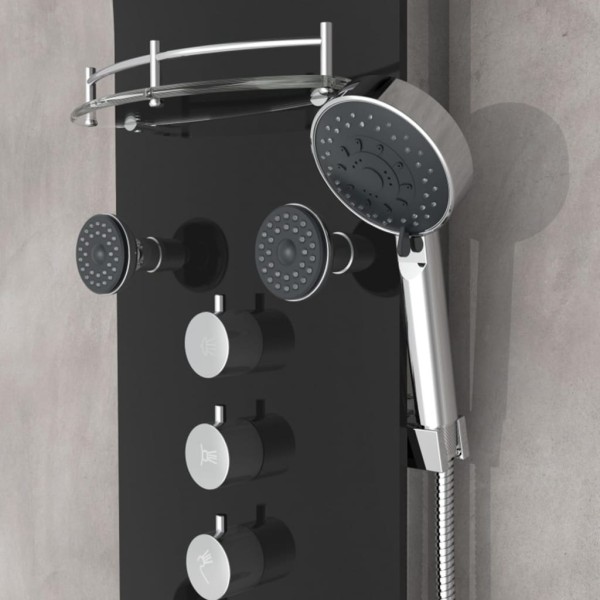 EISL Panel de ducha con grifo monomando KARIBIK negro EISL Panel de ducha con grifo monomando KARIBIK negro