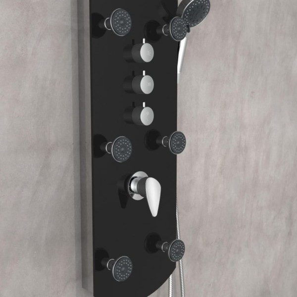 EISL Panel de ducha con grifo monomando KARIBIK negro EISL Panel de ducha con grifo monomando KARIBIK negro