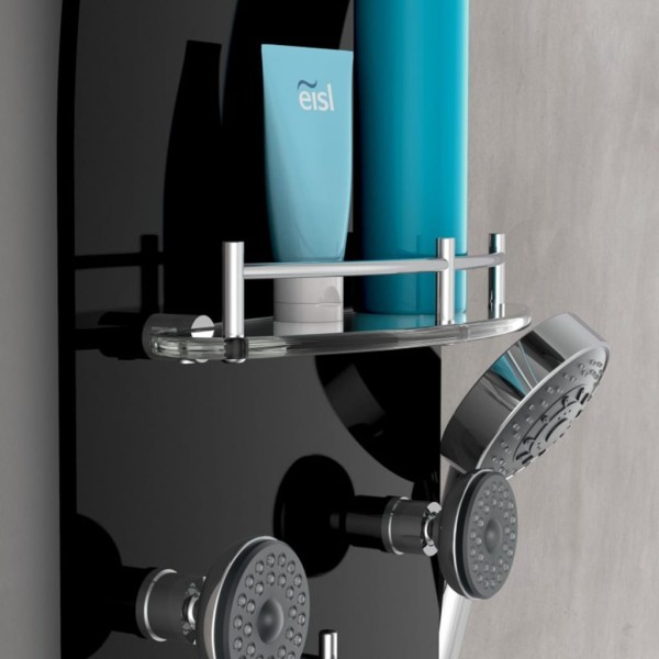 EISL Panel de ducha con grifo monomando KARIBIK negro EISL Panel de ducha con grifo monomando KARIBIK negro