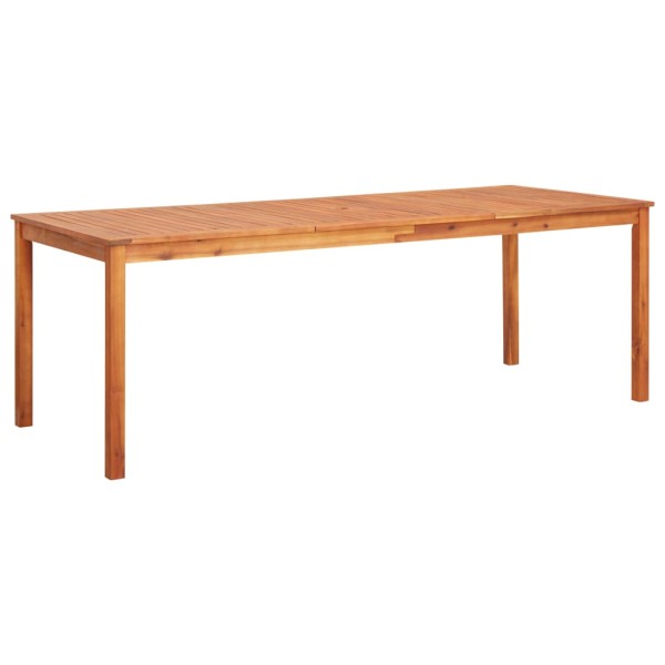 Mesa de jardín madera maciza de acacia 215x90x74 cm Mesa de jardín madera maciza de acacia 215x90x74 cm