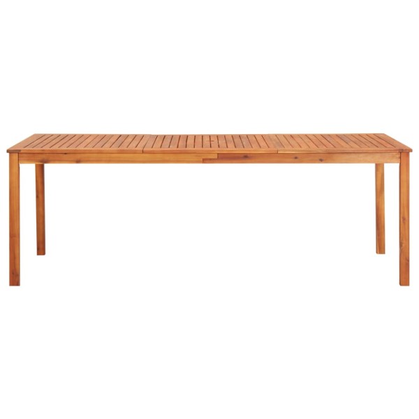 Mesa de jardín madera maciza de acacia 215x90x74 cm Mesa de jardín madera maciza de acacia 215x90x74 cm