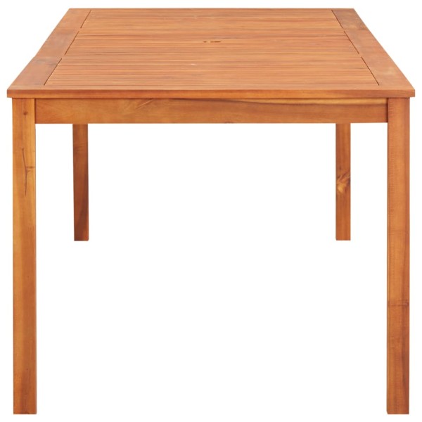 Mesa de jardín madera maciza de acacia 215x90x74 cm Mesa de jardín madera maciza de acacia 215x90x74 cm