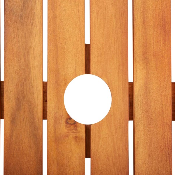 Mesa de jardín madera maciza de acacia 215x90x74 cm Mesa de jardín madera maciza de acacia 215x90x74 cm