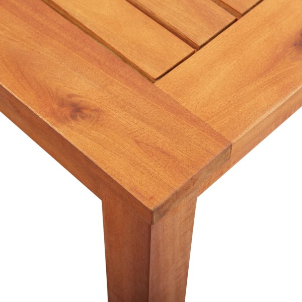 Mesa de jardín madera maciza de acacia 215x90x74 cm Mesa de jardín madera maciza de acacia 215x90x74 cm