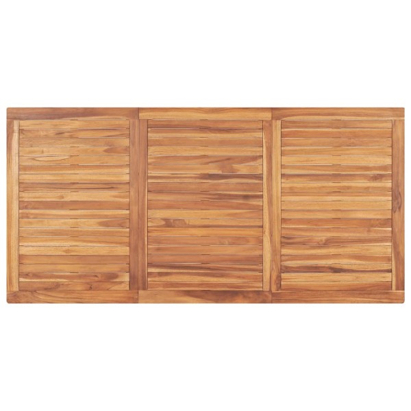 Mesa de comedor de jardín madera maciza de teca 180x90x77 cm