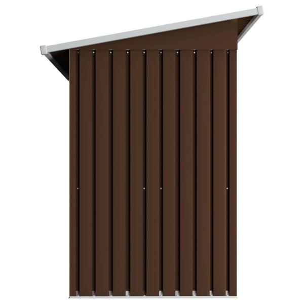 Caseta de almacenamiento jardín acero marrón 194x121x181 cm Caseta de almacenamiento jardín acero marrón 194x121x181 cm