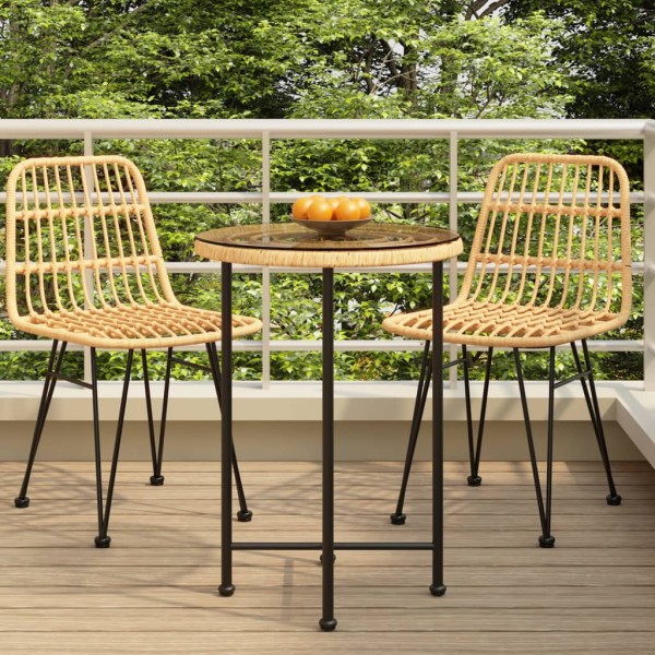 Mesa de comedor de vidrio templado y acero 55 cm Mesa de comedor de vidrio templado y acero 55 cm
