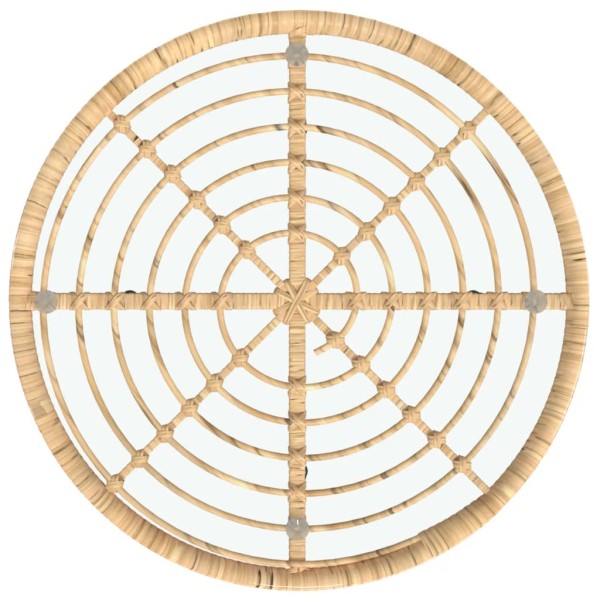 Mesa de comedor de vidrio templado y acero Ø80 cm Mesa de comedor de vidrio templado y acero Ø80 cm