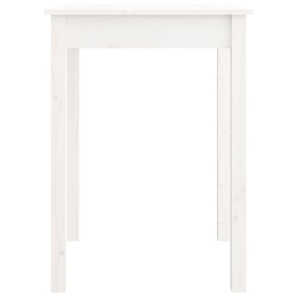Mesa de comedor madera maciza de pino blanca 55x55x75 cm Mesa de comedor madera maciza de pino blanca 55x55x75 cm