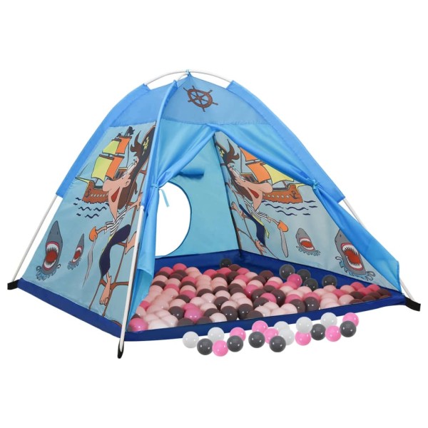 Tienda de juegos para niños con 250 bolas azul 120x120x90 cm Tienda de juegos para niños con 250 bolas azul 120x120x90 cm