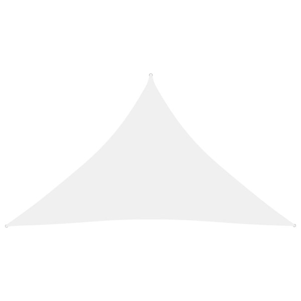 Toldo de vela triangular tela Oxford blanco 5x5x6 m Toldo de vela triangular tela Oxford blanco 5x5x6 m