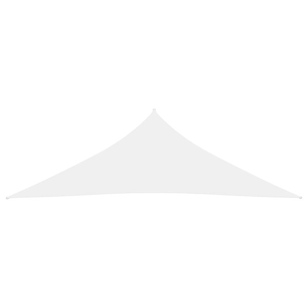 Toldo de vela triangular tela Oxford blanco 5x5x6 m Toldo de vela triangular tela Oxford blanco 5x5x6 m
