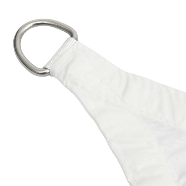 Toldo de vela triangular tela Oxford blanco 5x5x6 m Toldo de vela triangular tela Oxford blanco 5x5x6 m