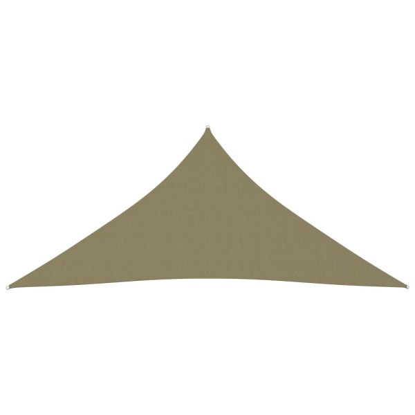 Toldo de vela triangular tela Oxford beige 4x4x4 m Toldo de vela triangular tela Oxford beige 4x4x4 m