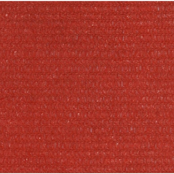 Toldo de vela HDPE rojo 160 g/m² 3/4x2 m
