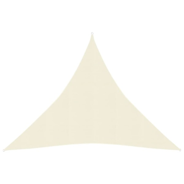 Toldo de vela HDPE color crema 160 g/m² 4,5x4,5x4,5 m Toldo de vela HDPE color crema 160 g/m² 4,5x4,5x4,5 m