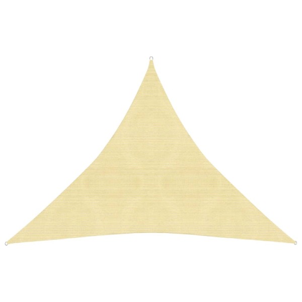 Toldo de vela HDPE beige 160 g/m² 4x4x4 m Toldo de vela HDPE beige 160 g/m² 4x4x4 m
