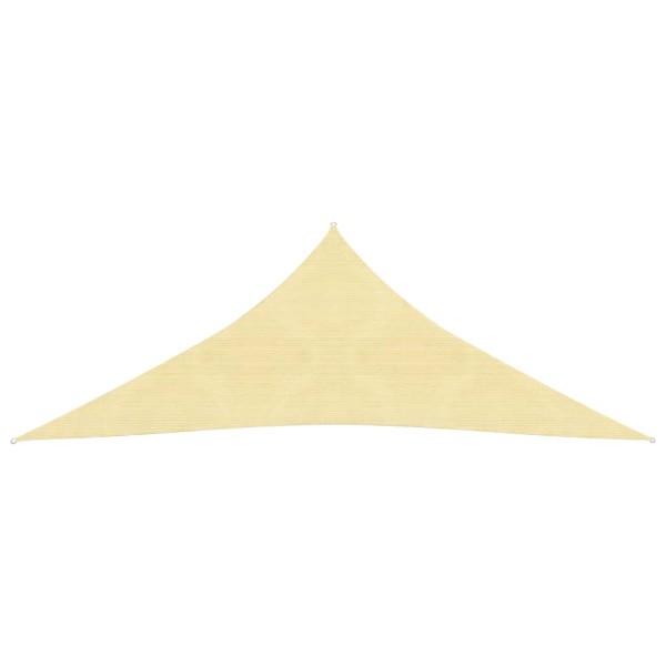 Toldo de vela HDPE beige 160 g/m² 4x4x4 m Toldo de vela HDPE beige 160 g/m² 4x4x4 m