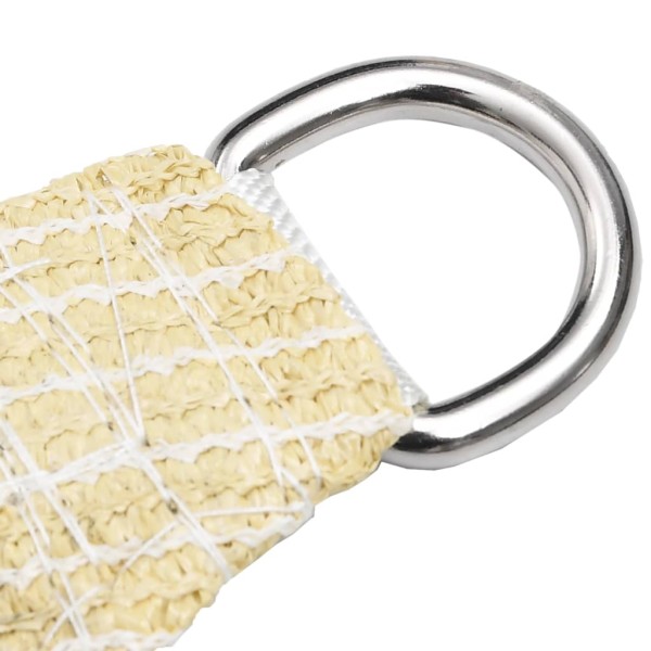Toldo de vela HDPE beige 160 g/m² 4x4x4 m Toldo de vela HDPE beige 160 g/m² 4x4x4 m