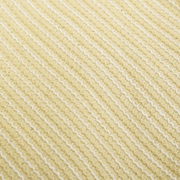 Toldo de vela HDPE beige 160 g/m² 4x4x4 m Toldo de vela HDPE beige 160 g/m² 4x4x4 m